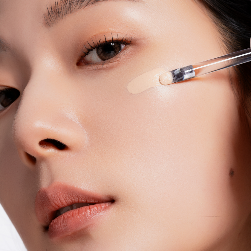 [1+1套裝] Pore Perfecting Mirror Moon Cushion[零毛孔持妝輕透鏡月氣墊粉底+附補充裝] & Cover Perfecting Mirror Brushed Concealer[柔滑持久完美遮瑕液]