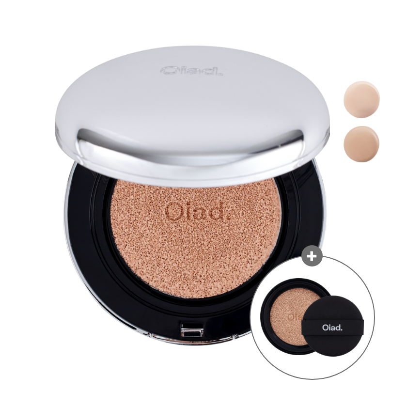 [1+1套裝] Pore Perfecting Mirror Moon Cushion[零毛孔持妝輕透鏡月氣墊粉底+附補充裝] & Cover Perfecting Mirror Brushed Concealer[柔滑持久完美遮瑕液]