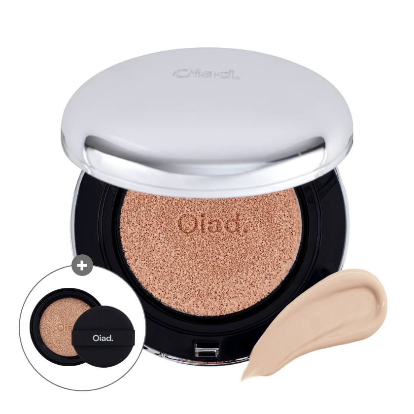[1+1套裝] Pore Perfecting Mirror Moon Cushion[零毛孔持妝輕透鏡月氣墊粉底+附補充裝] & Cover Perfecting Mirror Brushed Concealer[柔滑持久完美遮瑕液]